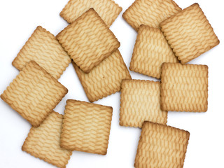 cookies on a white background breakfast morning