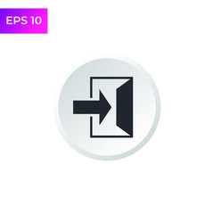 Emergency exit icon template color editable. exit symbol logo vector sign isolated on white background illustration for graphic and web design.