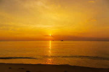 sea at sunset clouds morning sky