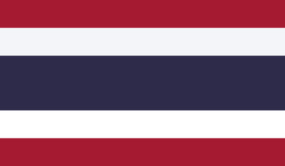 Flag of Thailand vector illustration graphic design 