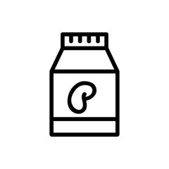 Nut butter icon vector. Thin line sign. Isolated contour symbol illustration
