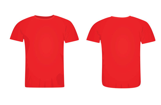 Red T Shirt. Vector Illustration