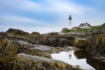 Fototapeta na wymiar Lighthouse in New England