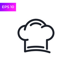 Chef Hat icon template color editable. Kitchen simple icons. Bakery Chef symbol logo vector sign isolated on white background illustration for graphic and web design.