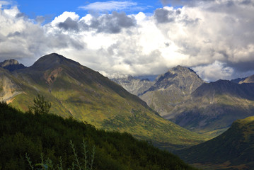 Obraz na płótnie Canvas Hatcher Pass In the Talkeetna Mountains of Alaska