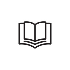 Open book icon vector design template