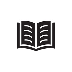 Open book icon vector design template