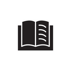 Open book icon vector design template