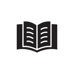 Open book icon vector design template