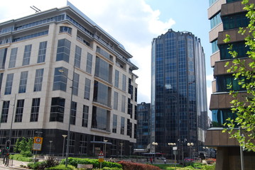 modern building in city
