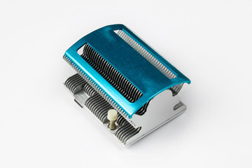 Motherboard radiator on white background
