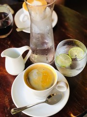 cup of tea with lemon