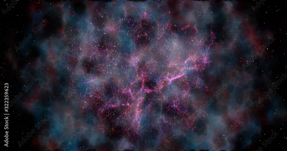 Wall mural digital space world 3d data earth background