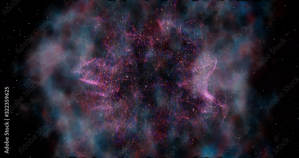 Canvas Prints digital space world 3d data earth background