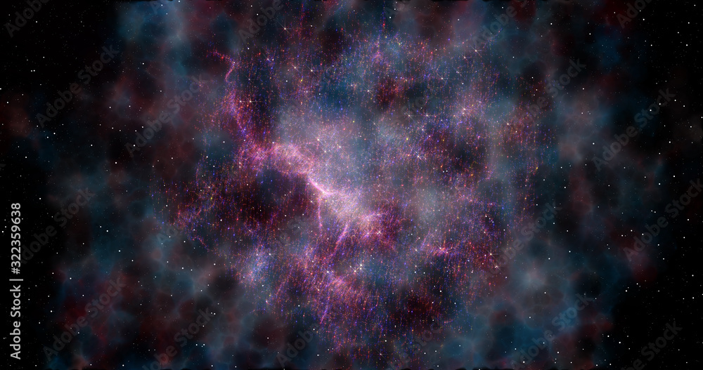 Wall mural digital space world 3d data earth background