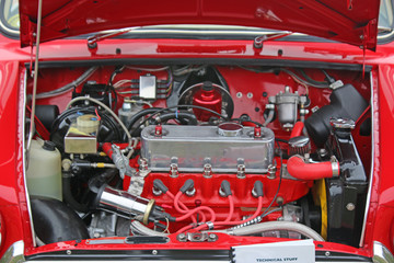 Fototapeta premium Vintage car engine 