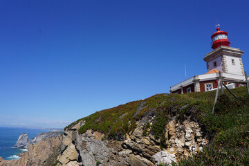 Fototapeta na wymiar Lighthouse at Cabo da Roca