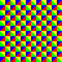 Bright Color Triangle Pattern