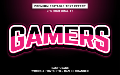 Gamers text effect