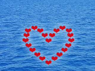 Fototapeta premium Graphic creation for a valentine or anniversary card with space to insert text