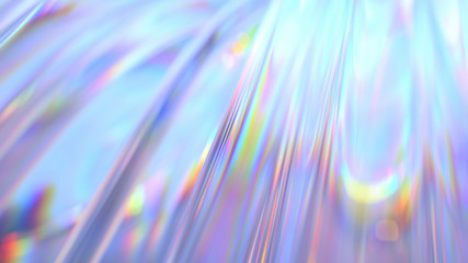 Transparent Rainbow Plastic or Glass. Holographic Rainbow foil