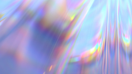 Transparent Rainbow Plastic or Glass. Holographic Rainbow foil