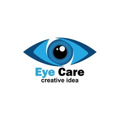 eye care logo icon design template