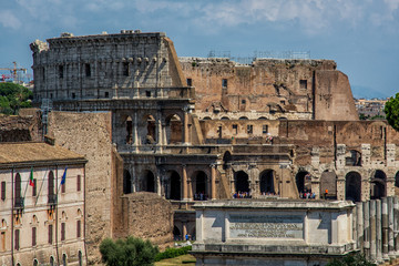 Fototapeta na wymiar Das Kolosseum in Rom