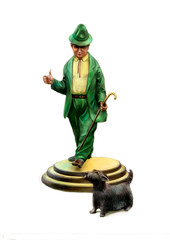 the pencil clown and his dog blot