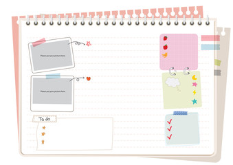 It's a good notebook to use as a background.