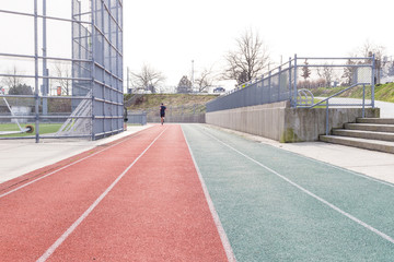 Fototapeta na wymiar Runner On Track 