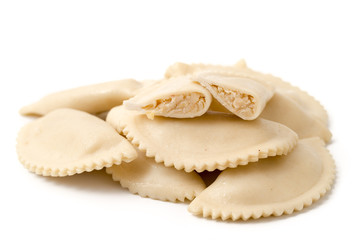 Pierogi mit Sauerkraut und Speck