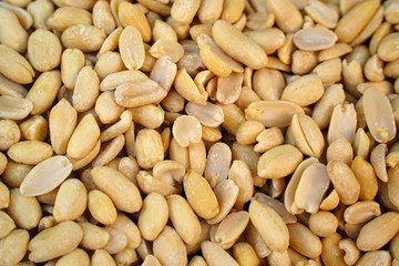 raw peeled peanuts for food texture. Natural organic food