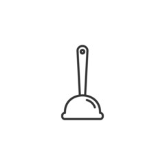 Plunger icon template color editable. Cleaning Plunger symbol logo vector sign isolated on white background illustration for graphic and web design.