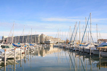 Obraz premium Marina of Carnon, a seaside resort in the south of Montpellier, France