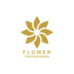 Creative Flower Concept Logo Design Template