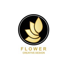 Creative Flower Concept Logo Design Template