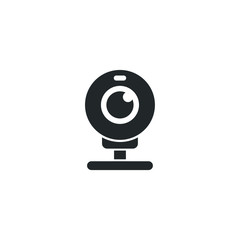 Webcam icon template color editable. Web camera symbol logo vector sign isolated on white background illustration for graphic and web design.