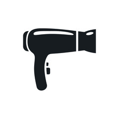 hairdryer icon template color editable. hair dryer symbol logo vector sign isolated on white background illustration for graphic and web design.