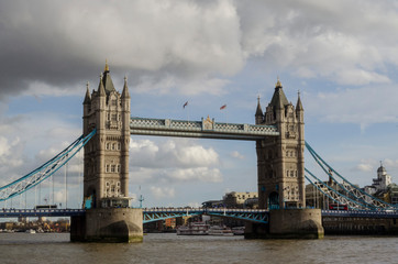 Fototapeta na wymiar London, England, February 15th, 2017: London Tower Bridge