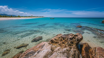 Tranquil Tropical Turquoise Sea Scenery