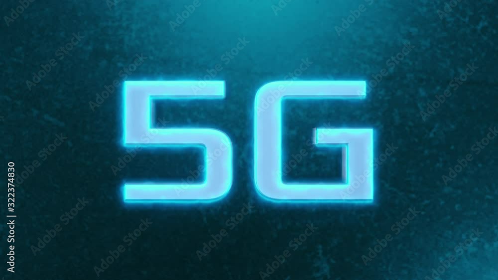 Poster 4g symbol explode and change to 5g, concept of new technology and fast network speed (3d render)