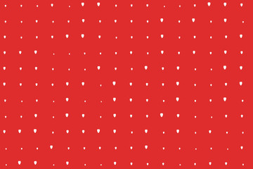 Abstract White Hearts On Red Background.