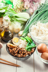 Taiwanese braised pork over rice