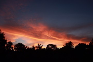 Atardecer de algodón 