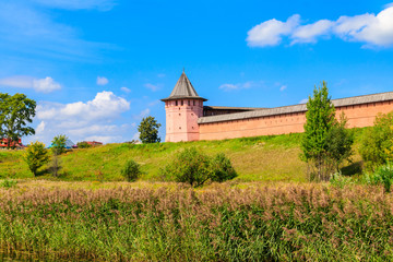 Monastery of Saint Euthymius wall in Suzdal, Russia