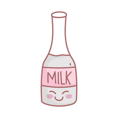 milk bottle character menu restaurant cartoon food cute