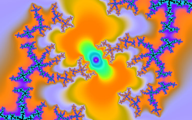 Yellow blue abstract background with stars