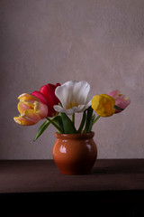 still life with tulips