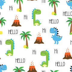 cute dinosaur pattern © StockVector